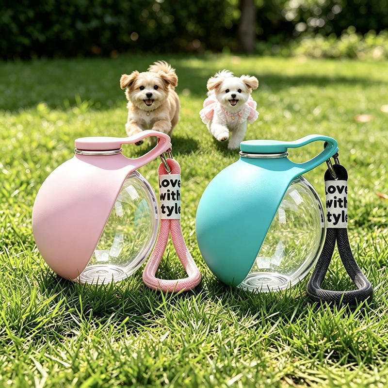 2026 New Dual-Material Pet Water Bottle,Dual Optional Body Materials (Plastic / 304 Stainless Steel) | Full Waterproof & Leak-Proof Design | Durable Drop-Proof Structure