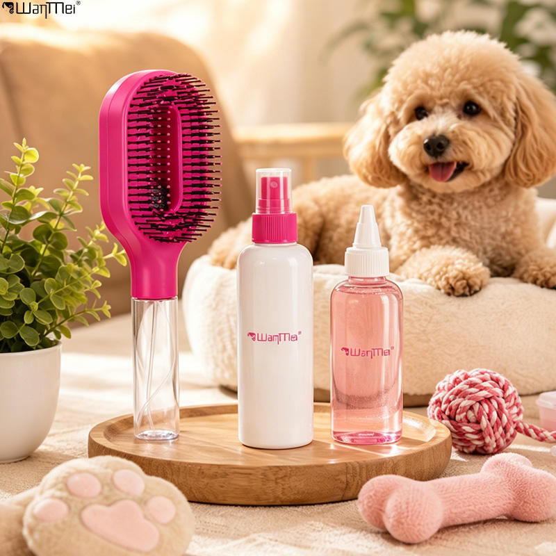2-in-1 Feinsprüh-Haarbürste, nachfüllbarer Wasser-Hydratations-Entwirrkamm, borstenlose Anti-Frizz Massage-Haarbürste, antistatisches tragbares Haarstyling-Tool für trockenes, krauses, lockiges Haar zur Volumenbildung