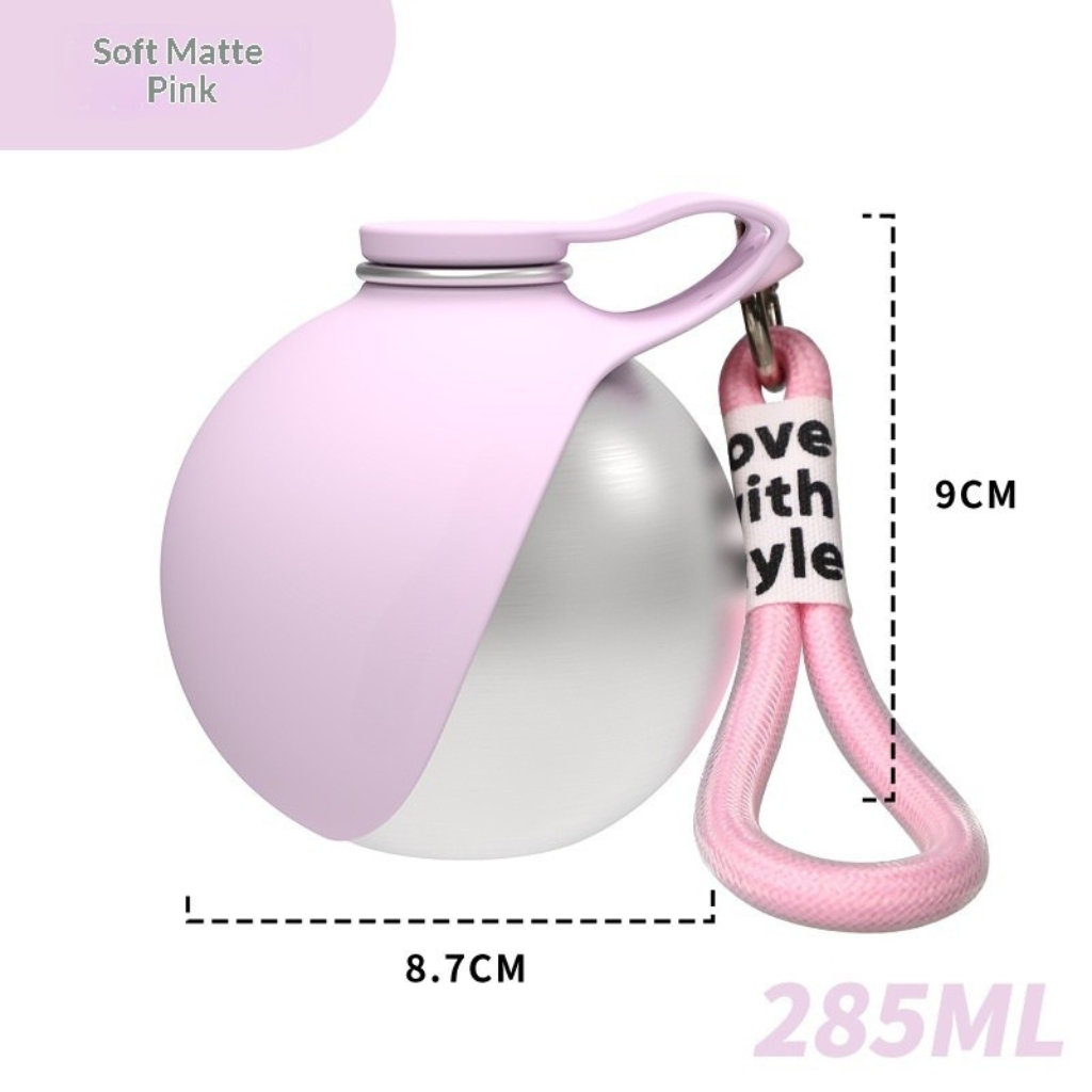 2026 New Dual-Material Pet Water Bottle,Dual Optional Body Materials (Plastic / 304 Stainless Steel) | Full Waterproof & Leak-Proof Design | Durable Drop-Proof Structure