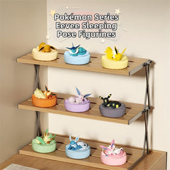 Authentic Pokémon Eevee Sleeping Pose Series Blind Box Figurine Cartoon Cute Pokémon Doll Desktop Ornament