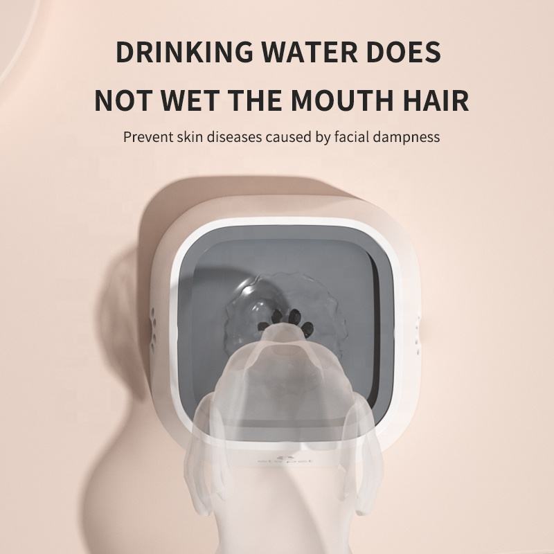 Auslaufsicherer Hundenapf, schwimmender Anti-Spritz-Trinknapf für Haustiere, kein nasses Maul und nasser Bart, auslaufsicherer Kunststoff-Wasserspender, rutschfester wasserdichter Hundenapf für Hunde und Katzen im Innenbereich und auf Reisen