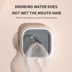 Auslaufsicherer Hundenapf, schwimmender Anti-Spritz-Trinknapf für Haustiere, kein nasses Maul und nasser Bart, auslaufsicherer Kunststoff-Wasserspender, rutschfester wasserdichter Hundenapf für Hunde und Katzen im Innenbereich und auf Reisen