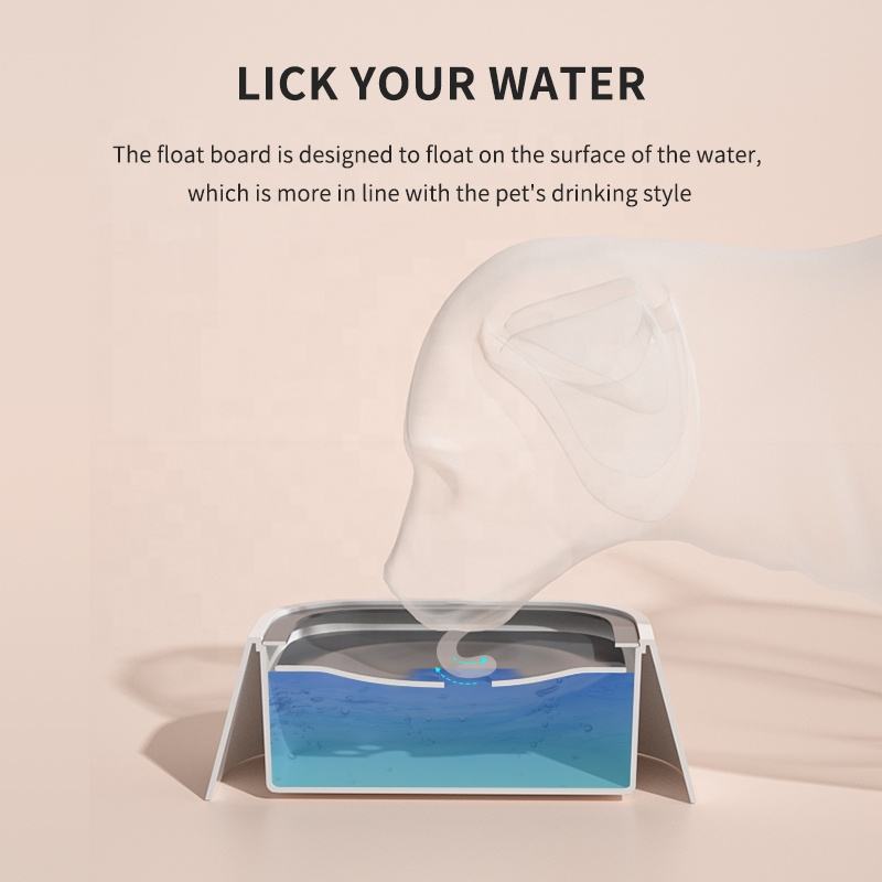 Auslaufsicherer Hundenapf, schwimmender Anti-Spritz-Trinknapf für Haustiere, kein nasses Maul und nasser Bart, auslaufsicherer Kunststoff-Wasserspender, rutschfester wasserdichter Hundenapf für Hunde und Katzen im Innenbereich und auf Reisen