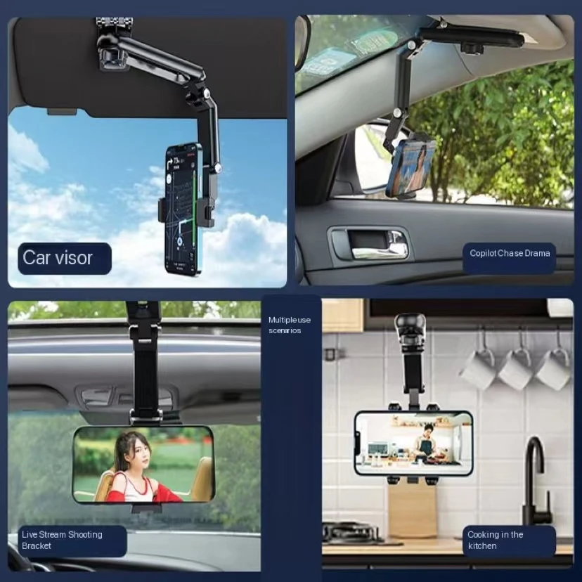 Offerta a tempo limitato: 40% DI SCONTO 🔥 Supporto per telefono girevole multifunzione, supporto a clip per aletta parasole auto e stand da cucina per un uso versatile