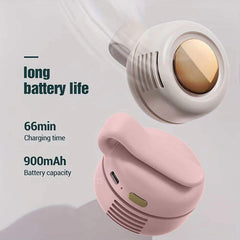 Begrenzte Zeit: 30% RABATT 🔥 2-in-1 Gürtelclip- & Hals-Ventilator ohne Flügel, 3 Geschwindigkeiten einstellbar, leiser Mini-Tragbar-Kühlventilator, 360° drehbarer, freihändiger, USB-wiederaufladbarer Personal-Ventilator für Outdoor, Reisen, Arbeit
