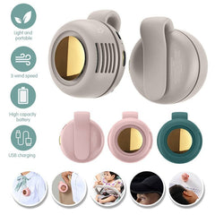 Begrenzte Zeit: 30% RABATT 🔥 2-in-1 Gürtelclip- & Hals-Ventilator ohne Flügel, 3 Geschwindigkeiten einstellbar, leiser Mini-Tragbar-Kühlventilator, 360° drehbarer, freihändiger, USB-wiederaufladbarer Personal-Ventilator für Outdoor, Reisen, Arbeit